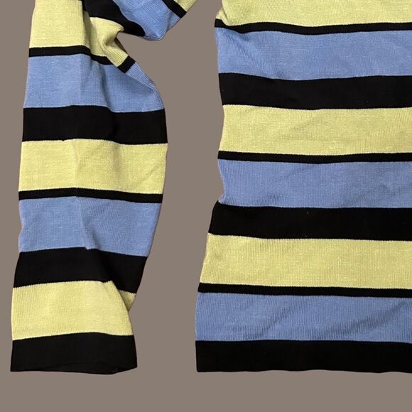 Silk Blend Striped Button Down Cardigan - Picture 5 of 5